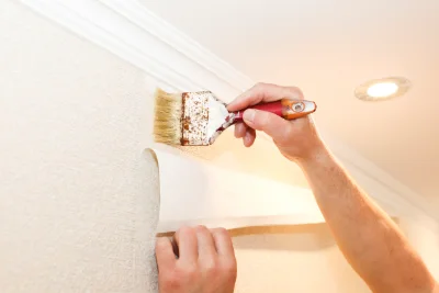 Pose de papier peint au Grez — revêtements muraux et toiles de verre